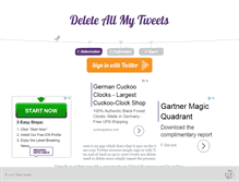 Tablet Screenshot of deleteallmytweets.com